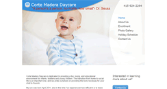 Desktop Screenshot of cortemaderadaycare.com